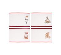 Wrendale Designs - Winter Wonderland' Christmas Animal Set of Four Fabric Placemats