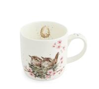 Wrendale Designs Feather Your Nest - Birds Single Ceramic Mug Royal Worcester