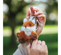 Wrendale Fox Keyring - Soft Plush Mini Cuddly Born to be Wild Autumn Keyring