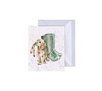 Wrendale - GE075 - Greeting Card, Folded Card with Envelope, Mini Card, Nur für dich, Dog, Hopeful, 7.5 cm x 9 cm