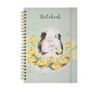 Wrendale Guinea Pig Notebook - Cute A4 Spiral Bound Illustrated Hardback Book