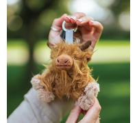 Wrendale Highland Cow Keyring - Soft Plush Mini Cuddly Gordon Keyring