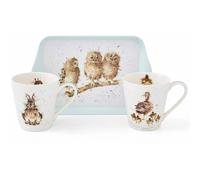 Wrendale Mug & Tray Set Royal Worcester Pimpernel
