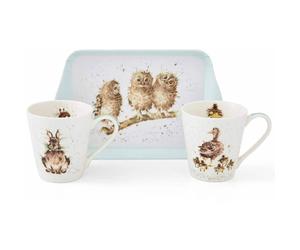 Wrendale Mug & Tray Set Royal Worcester Pimpernel