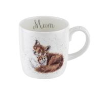 Wrendale Mum Foxes Large Mug - 400ml Fine Bone China, Dishwasher & Microwave Safe - Ideal Mother's Day Gift (MMQZ4020-XD)