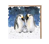Wrendale Penguin Family Christmas Card - Let It Snow Xmas Greeting Card