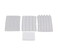 Wresetly 1/16 Scale Miniature Model Bricks Mould,4 Pack Brick Molds DIY Kit for Sand Landscape Accessories