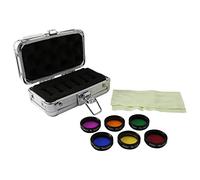 Wresetly 1.25 Inch Colour Set (6 Pieces) for Astronomical Telescopes Eyepiece Lenses Planet Filter SkyGlow