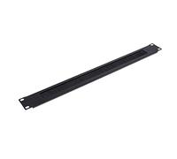 Wresetly 1 Pcs 1U 19 Inch Rack Mount Shutter Plate Rack White Brush Network Panel Server Cabinet Cable Management