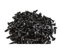 Wresetly 100pcs Black Guitar Pickguard Screws for Strat/Tele Electric Bass Guitar