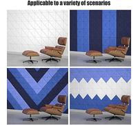 Wresetly 12 Pack Acoustic Panels,Sound Proof Padding,Beveled Edge Sound Absorbing Panels,for Acoustic Treatment and Wall Decor,Et