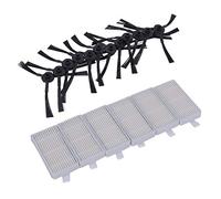 Wresetly 12 x Side Brush, 6 x HEPA Filter Kit for V5S V5 X5 V3S V3S Pro V3L V5S Pro V50 Robot Vacuum Cleaner Parts