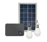 Wresetly 1Set Camping Solar Panel Light Solar Charger Energy Saving Solar Light 2 Bulb Set (A)