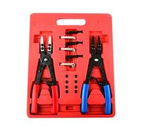 Wresetly 2 Pc.10 inch Ratchet Type Circlip Remover Installer Snap Ring Pliers Set