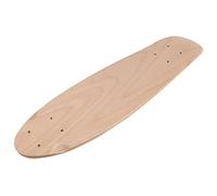 Wresetly 22 Inch Empty Skateboard Deck Natural 55.5 x 15 cm Maple Banana Slides Cruise Skating Single Rocker Board DIY Decks