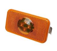 Wresetly 24V Car Truck LED Side Marker Light Amber Indicator Lamp 4 LED for Trucks FM/