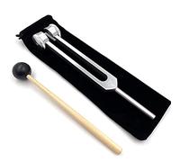 Wresetly 256Hz 256C Tuning Fork Aluminium Alloy with Hammers for Nervous System Testing, Sound Healing Therapy, Healing Care