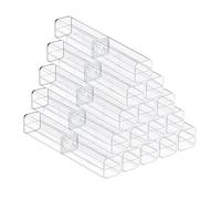 Wresetly 25pcs Clear Plastic Empty Pencil Case School Office Collection Set Pen Container Storage for Father's Day Mother's Day, Transparent colour