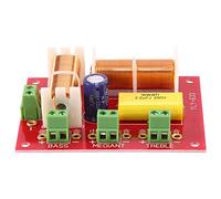 Wresetly 2Pcs 200W 3 Way Audio Crossover + Midrange + Crossover Speakers Filter Frequency Divider