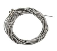 Wresetly 4 Pcs Stainless Steel Strings Guitar Parts Accessories Silver Plated Gauge Guitar Music Accessories