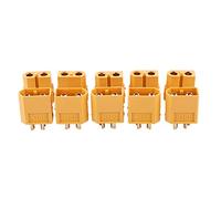 Wresetly 5 x Pairs RC XT60 Male & Female PAIR Battery Connector + Heat Shrink