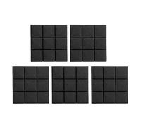 Wresetly 5Pcs Acoustic Foam Panels, Studio Soundproof Wedge Tiles, Sound Panels Insulation Absorbing, 9 Block Mushroom Design