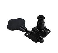 Wresetly 5Pcs Guitar Accessory Vintage Open Tuning Pegs Machine Heads Tuners Black 1L4R for 5 Strings Bass Black