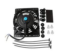 Wresetly 6 Inch Slim 650CFM Radiator Cooling Fans Universal Slim Pull Push 12V 80W Direct Replacement Electric Fan with Mount Kit