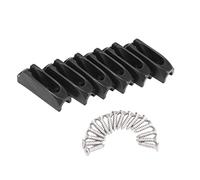 Wresetly 6 Pieces Canoe Cord Lock Rudder Control Nylon -Locking Rope Cord Turnbuckle Runner Anchor Jam Cleat Boat Accessories