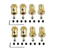 Wresetly 8PCS 5mm to 12mm Brass Combiner Wheel Hub Hex Adapter for D12 C14 C24 B14 B24 B16 B36 MN D90 MN99S RC Car Parts