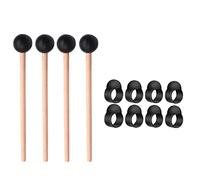 Wresetly 8Pcs Steel Tongue Drum Finger Picks Finger Sleeves Handpan with 4Pcs Ethereal Drum Drumstick Kit Percussion Instrument