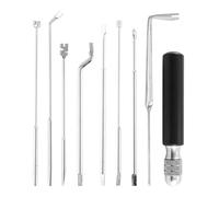Wresetly 9Pcs Piano Tuning Repair Tool Piano Maintenance Tool for Piano String Machine Piano Handle Tuning Tool