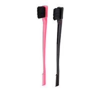 Wresetly Double Sided Brushing Comb Combo Pack with 2 Pieces Pink and Black