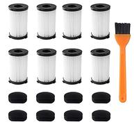 Wresetly Filter for D600 and Handy Force Vacuum Cleaner RBT 2761 RBT 2759 Includes 8 Filters + 8 Foam Filters
