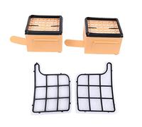 Wresetly Filter Set 2 Motor Protection Filters (Motor Filters) + 2 HEPA Filters ()/Microfilter/Hepafilter Suitable for Kobold Vk 135, 136, Vk135, Vk136