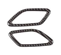 Wresetly For a GLA CLA Class W176 X156 C117 Carbon Fibre Dashboard Air Conditioning Socket Decor Cover Trim