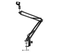 Wresetly Heavy Duty Microphone Adjustable Suspension Arm Stand Microphone Holder for Voice Recording,Style A