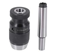 Wresetly Keyless Drill Chuck 0.2-16mm B18 + MT3 M12 DIN228A Morse Taper Arbor