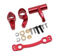 Wresetly Metal Steering Lever Set for 1/8 Kraton 6S Outcast Senton Talion RC Car Parts, Red