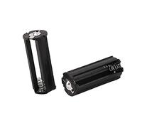 Wresetly Pack of 2 Black Battery Holder for 3 x 1.5 V AAA Batteries Torch