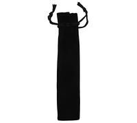 Wresetly Pack of 50 Black Velvet Pencil Case Sleeve Holder Single Pen Bag Case, black