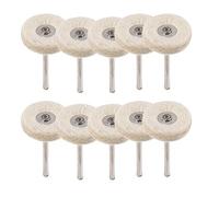 Wresetly Polishing Pad For Felt Installation 10pcs 25Mm Polishing Pad Set Polishing Grinder Brush Rotary T Drill Rotary Handle Rotating
