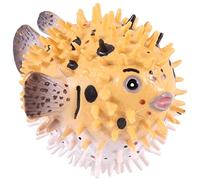 Wresetly Puffer Fish Figure Realistic Plastic Wild Puffer Fish Figures Set for Collection Science Pedagogical Prop Animal Model