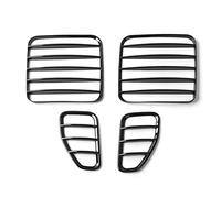 Wresetly Tail Light Lamp Covers Blinds ABS Rear Taillight Guard for 2016 2017 2018 2019 2020 2021, Black