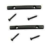 Wresetly Tree Guides Tailpiece for Strat Tele Guitar Replacement Parts, Black (Pack of 2)