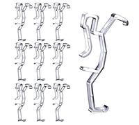 Wresetly Valance Clips Clear Plastic Retainer Holder Clip for Window Blind Valance,Horizontal Faux & Wood Blinds Parts