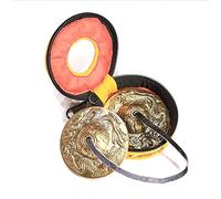 Wresetly Yoga Brass Cymbal Tibetan Buddhist Style Yoga Accessory Instrument,C