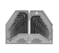 Wress 30 Pcs Allen Key Set - Metric (0.7-10mm) & Imperial (0.028-3/8 inch) Hex Key Set, Chrome Vanadium Steel, Long & Short Arm Design - Hex Allen Keys for Furniture, Bike Repair, DIY & Home Use