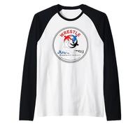 Wrestle Judo Jitsu. All Grappling, All The Time. Raglan Baseball Tee
