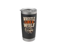 Wrestle Like A Wolf Hunt The Takedown Pack Athlete Stainless Steel Insulated Tumbler